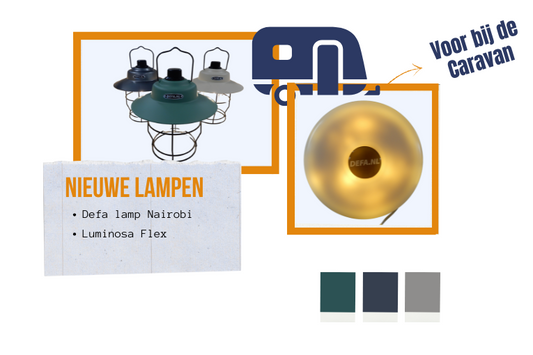 Ontdek onze nieuwe campingverlichting: Defa Lamp Nairobi en Luminosa LED