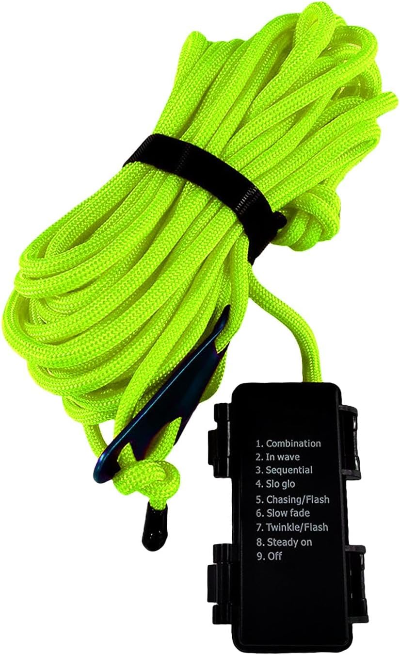 Campking Scheerlijn met LED groen 5 meter