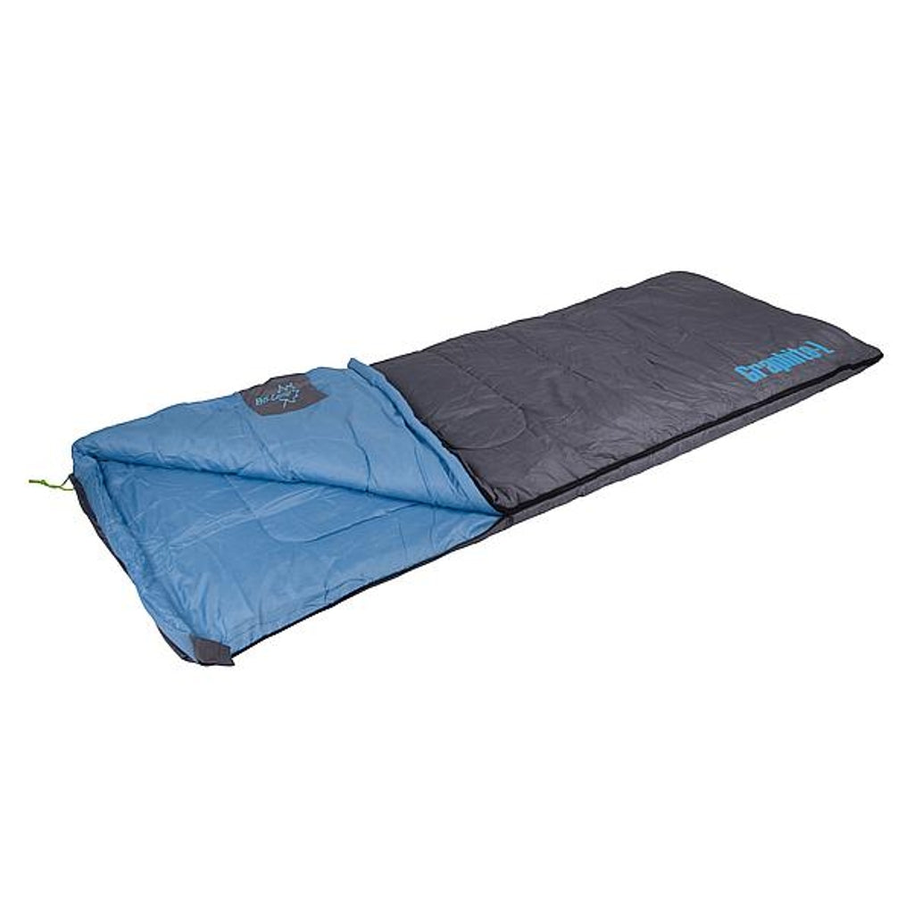 Bo-Camp – Slaapzak – Graphite-L – 200×80 cm – Grijs/Blauw