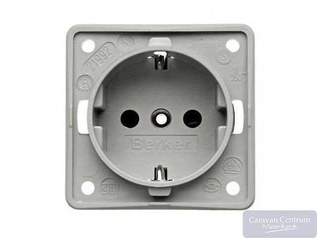 Berker Contactdoos Inbouw 230V Grijs