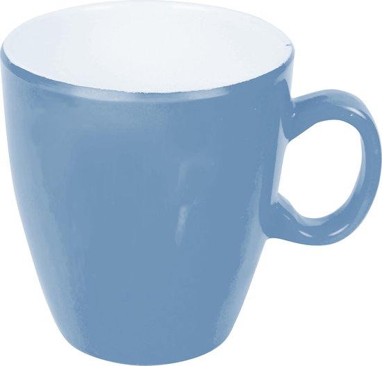Bo-Camp - Mok - 100% Melamine - 7,5x8,5 cm - Two-Tone - staalblauw