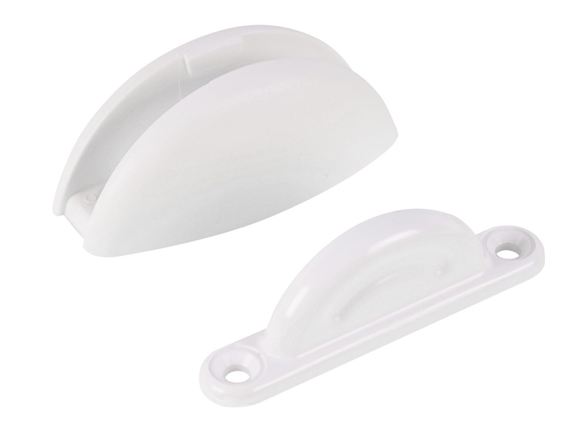 Deurvanger 2dlg Plopp wit