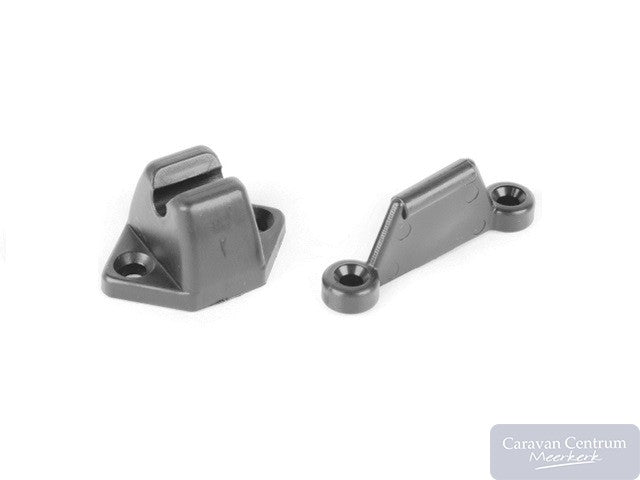 Deurvanger pvc grijs 2 dlg.