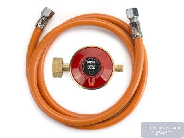 Gimeg gasdrukregelaarset afblaasbeveiliging 30 mbar Kombi X 1/4 inch links (60cm)