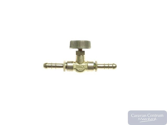 Gimeg slangverbindingsstuk met kraan 8mm