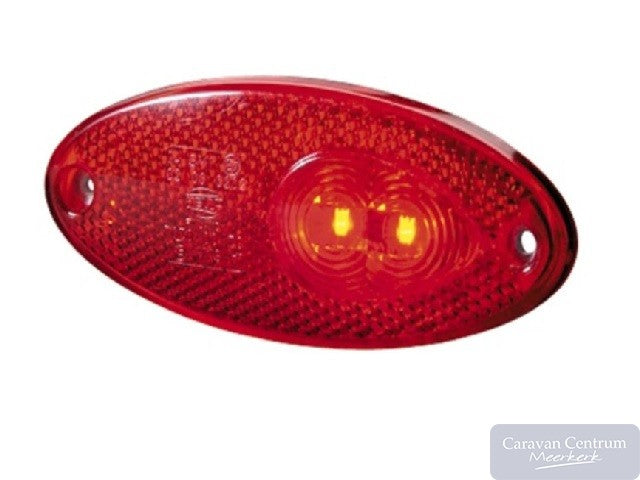 Hella Breedtelamp LED ovaal rood