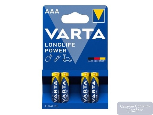Varta - Batterijen - AAA Micro - High Energy Alkaline - 4 Stuks