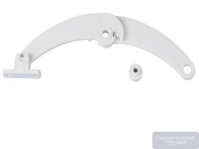 Kastklephouder wit/lichtgrijs 18cm