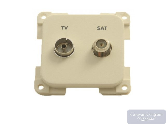 Presto TV Stekkerdoos Coax/F-Connector Wit