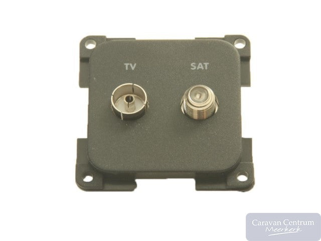 Presto TV Stekkerdoos Coax/F-Connector Zwart