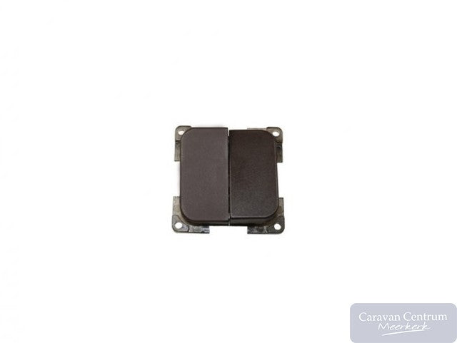 Presto Wipschakelaar Dubbel Inbouw Bruin