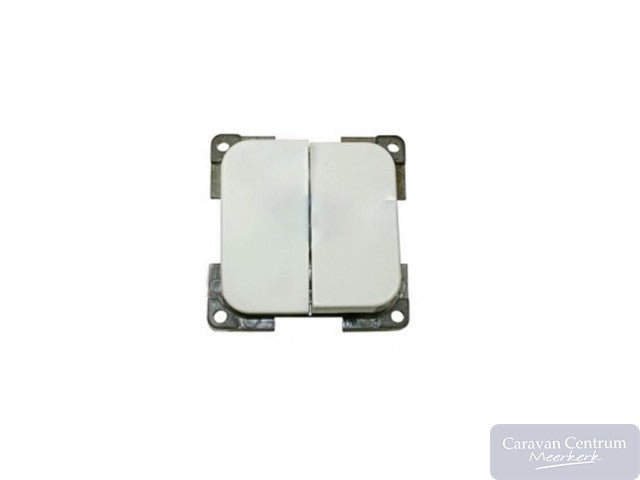 Presto Wipschakelaar Dubbel Inbouw Wit