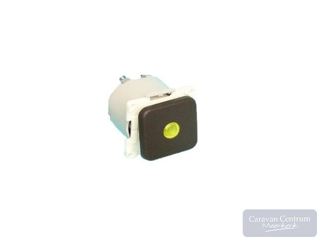 Presto Wipschakelaar m. Lamp Inbouw Bruin