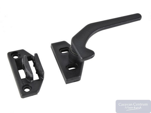 Raamaantrekker zwart met hendel