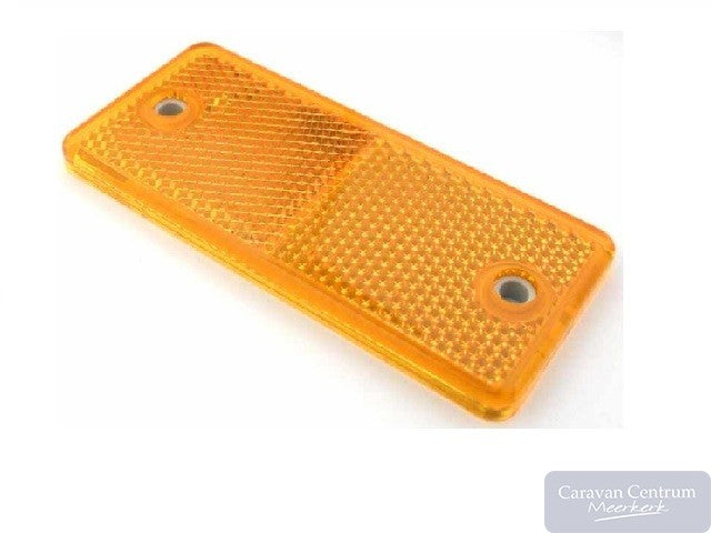 Reflector oranje 90x40 plak/schroef