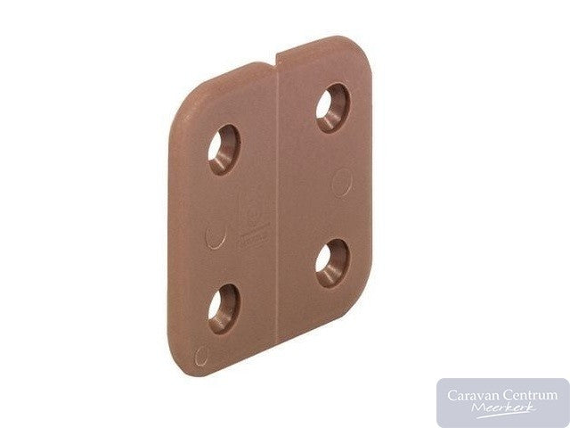 Scharnier bruin kunststof a 4 st