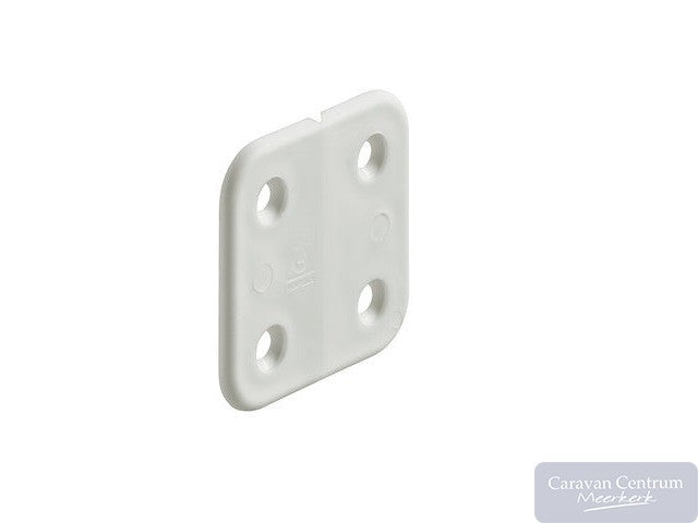 Scharnier wit kunststof a 4st