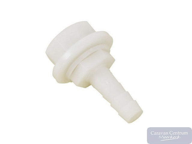 Slangverbinder 10mm recht met moer