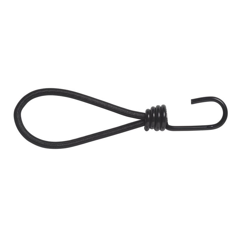 Campking 6 Tentspanner met haak 25 cm., zwart