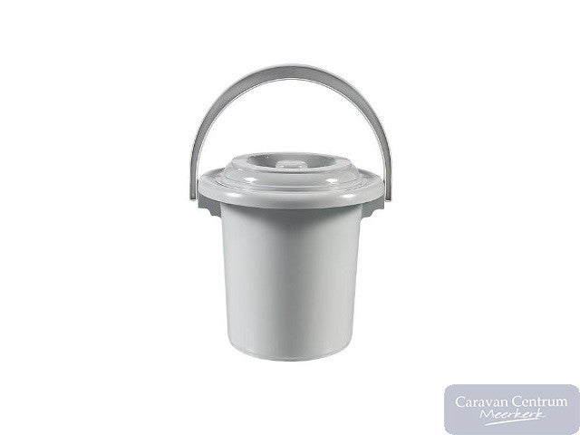 Curver - Toiletemmer met deksel - Lichtgrijs - 10L