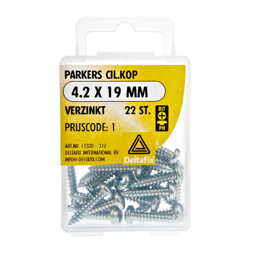 Parkers lenskop 4.2 X 19 mm verzinkt a 25 st.
