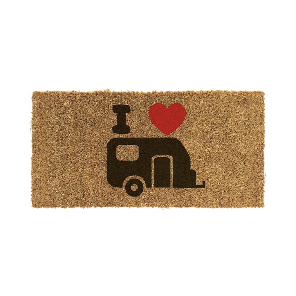 deurmat kokos i love my caravan 25 x 50 cm