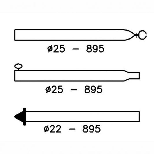 Campking Stormstok 25/22 mm. 170-260 cm. : Alu.