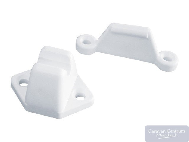 Deurvanger pvc wit 2 dlg.