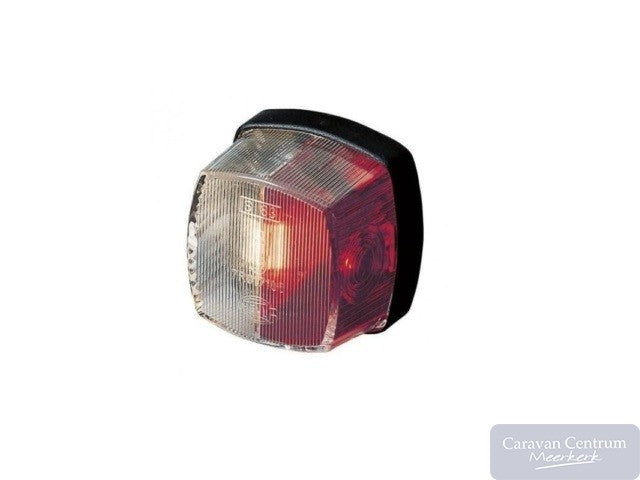 Hella Breedtelicht rood/ wit 61 x 61mm
