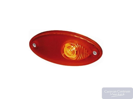 Hella breedtelamp rood 101,6mm ovaal z. reflector