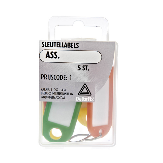 Sleutellabels ass. a 5 st.