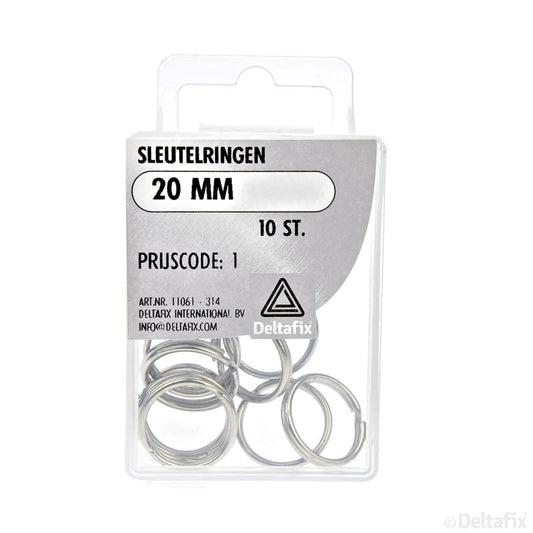 Sleutelringen 20 mm a 10 st.