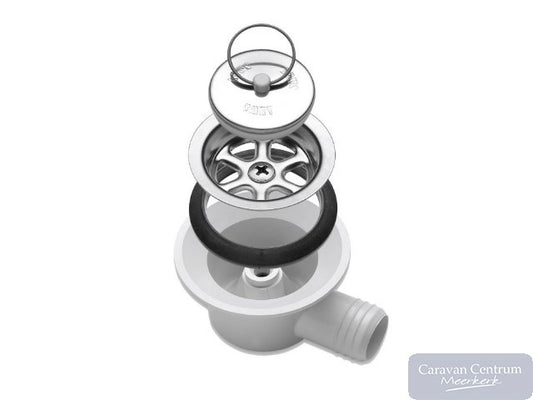 Smev afvoerplug haaks 25mm compleet