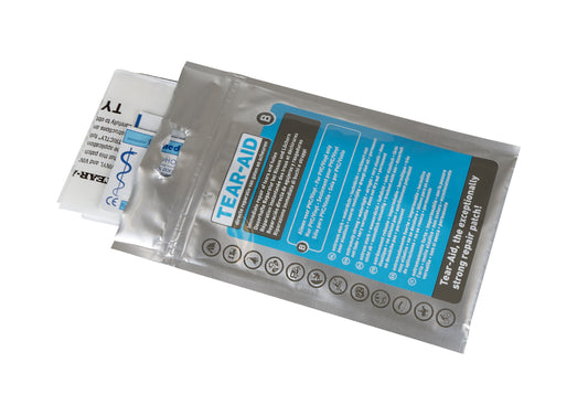 Tear Aid B gaten in vinyl