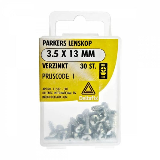 Parkers lenskop 3.5 X 13 mm verzinkt a 30 st.