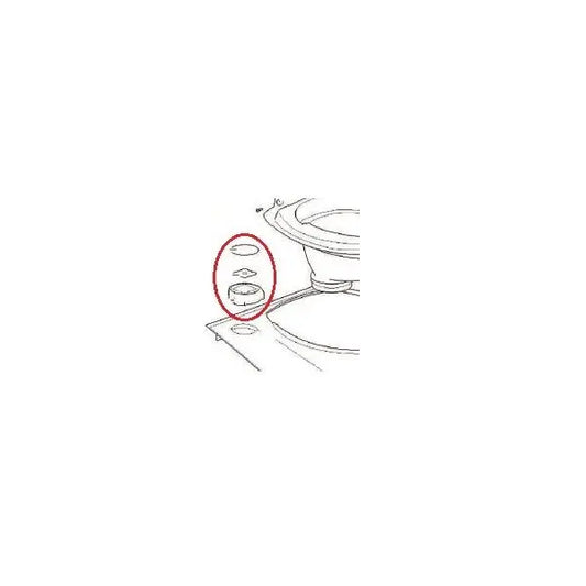 Thetford controle knop c wit